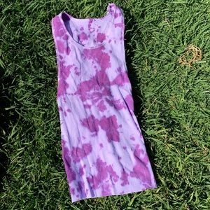 tie dye cropped tank top